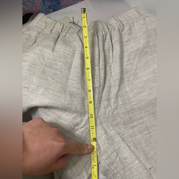 Poetry NWT Barrel Balloon Trousers Linen & Summer Wool Sz 10 Ecru Gray - Picture 8 of 10